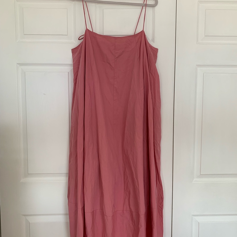 Free People Pink Struttin MIDI Dress Large